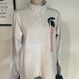 Michigan State Spartans Football Ladies Sports Pullover Size Small